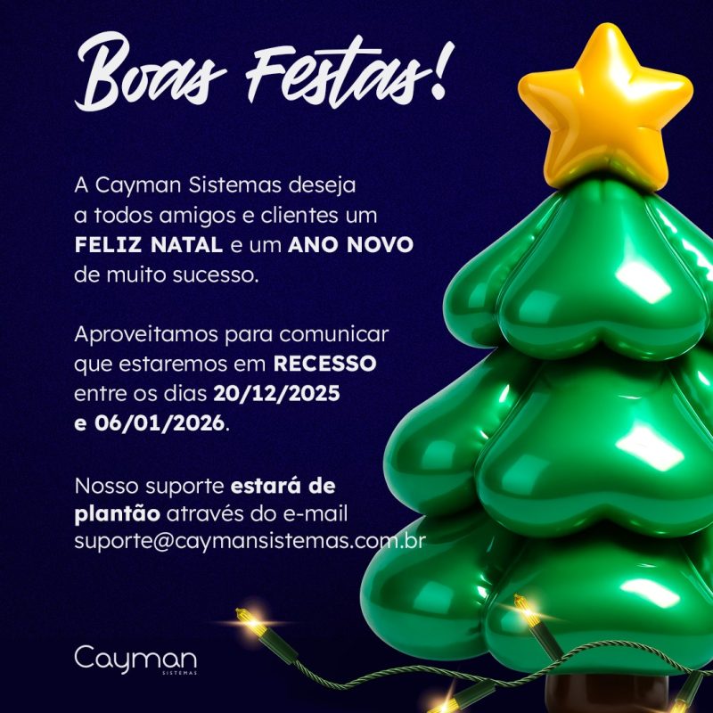 Boas festas! ✨
